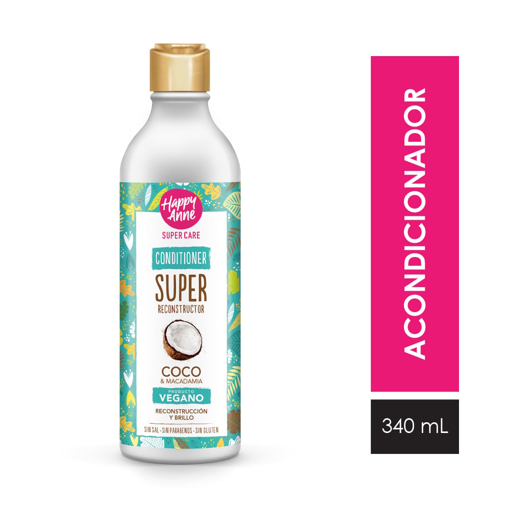Happy Anne Acondicionador Coco - Frasco 340 ML, , large image number null