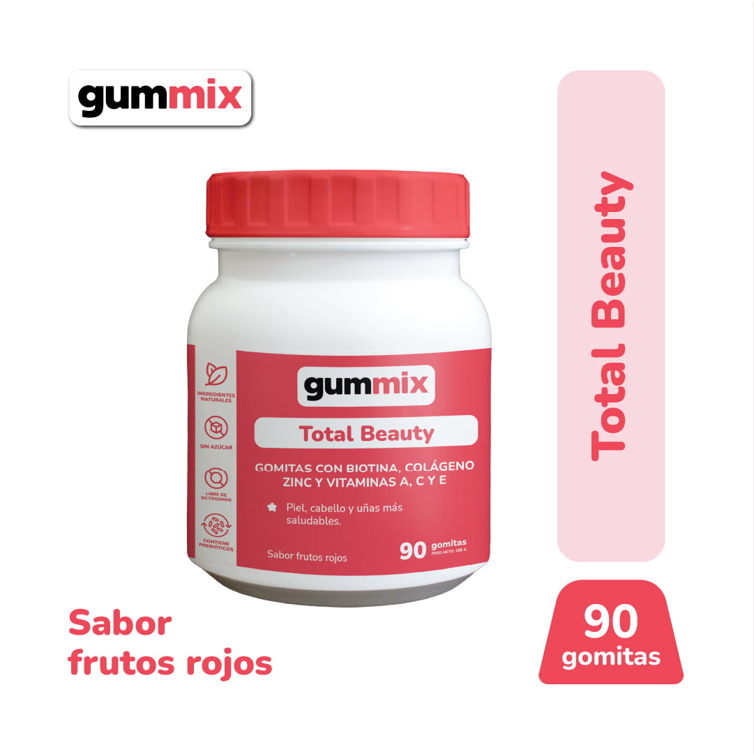 Gummix Gomitas Total Beauty - Frasco 90 UN, , large image number null
