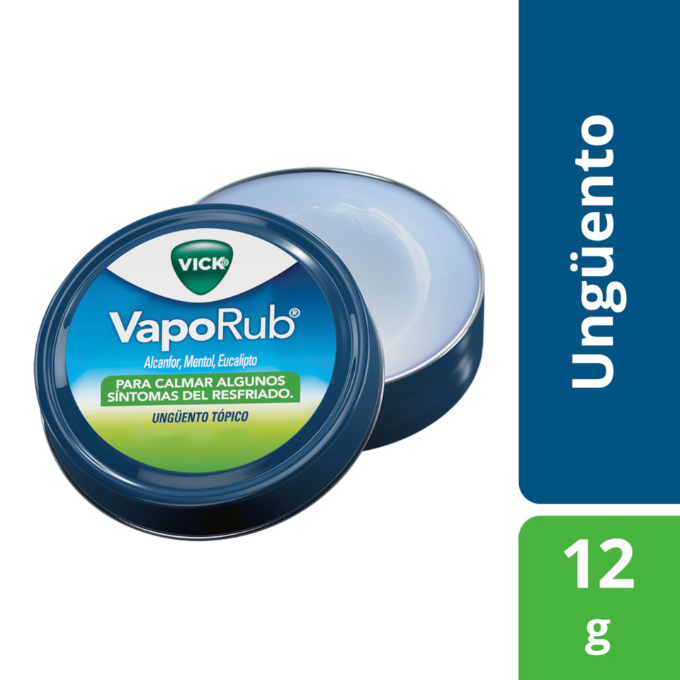 Vick Vaporub Ung&uuml;ento T&oacute;pico 12G - Lata 1 UN, , large image number null