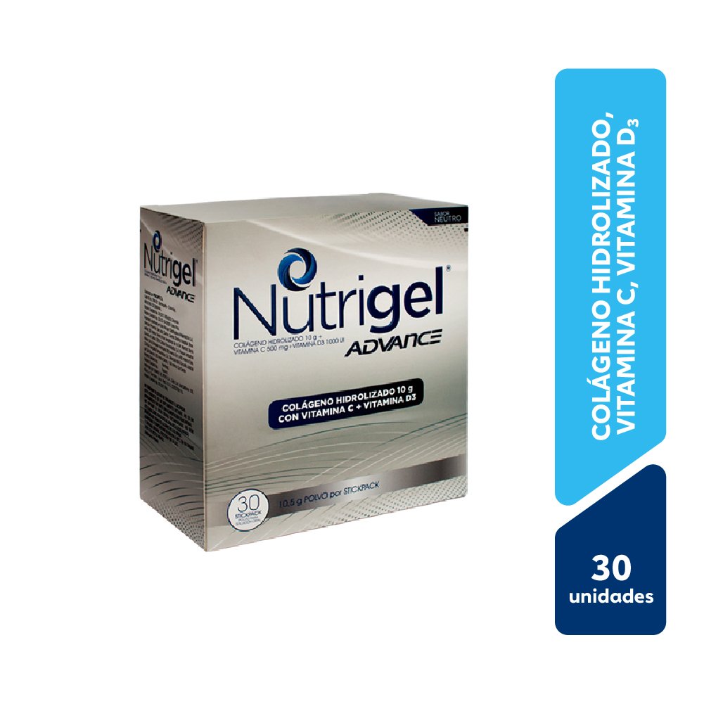 Nutrigel Advance Neutro - Caja 30 Sachet, , large image number null