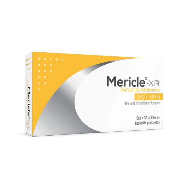 Mericle XR 2mg+500mg Tableta de liberacion prolongada - Caja 30 UN, , large image number null
