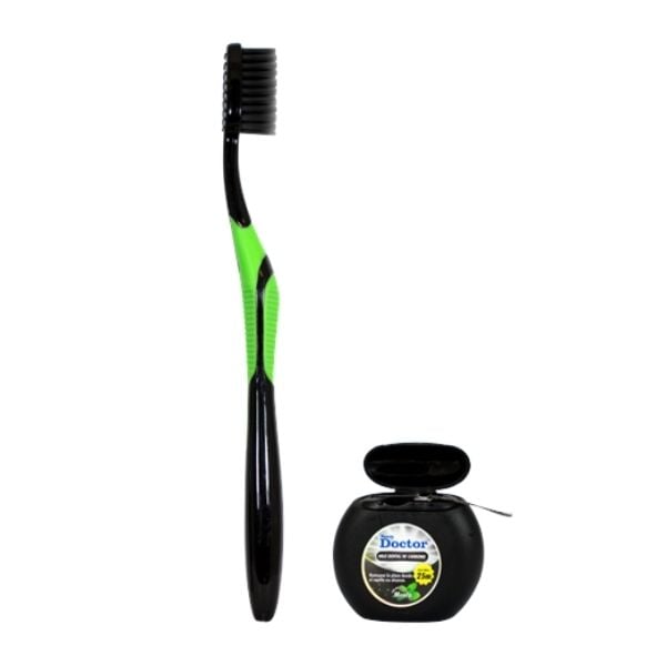 Pack de Carb&oacute;n Family Doctor Cepillo Dental + Hilo Dental 25 M - Unidad 1 UN, , large image number null