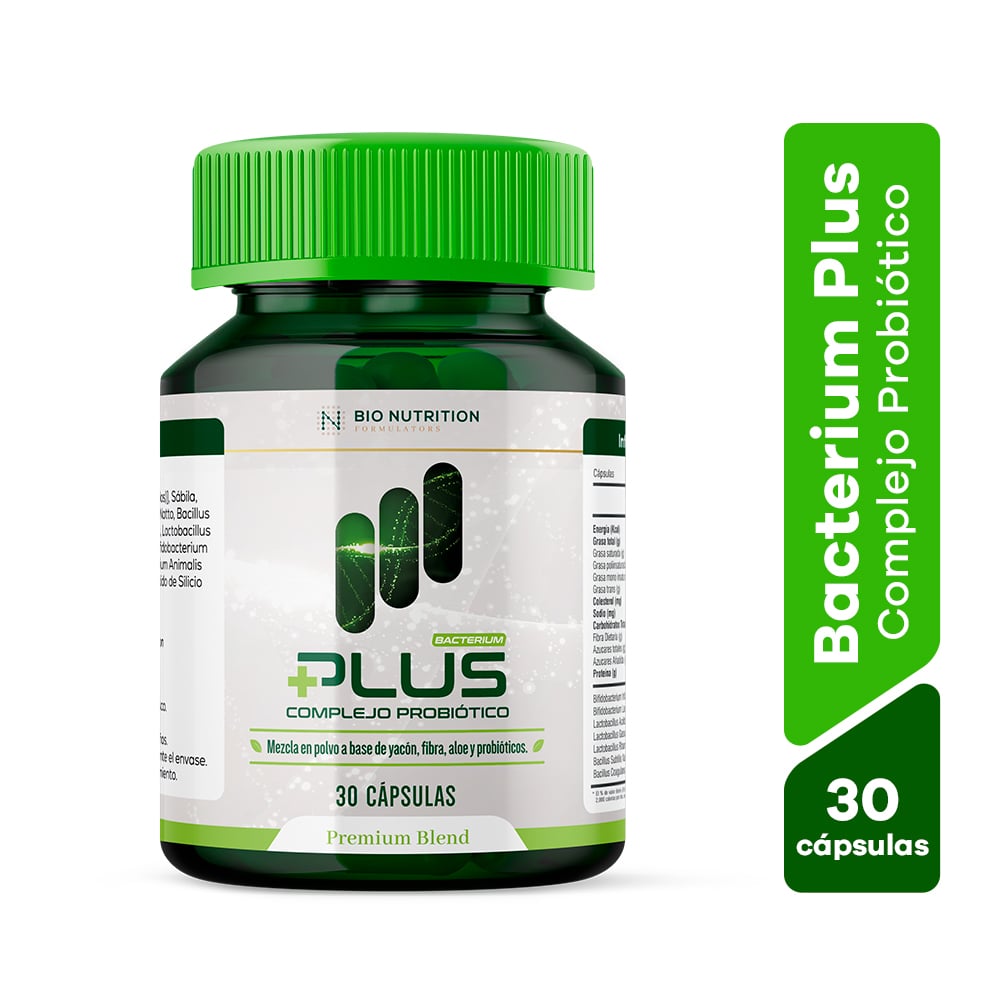 Probiotico Bacterium Plus C&aacute;psulas - Frasco 30 UN, , large image number null