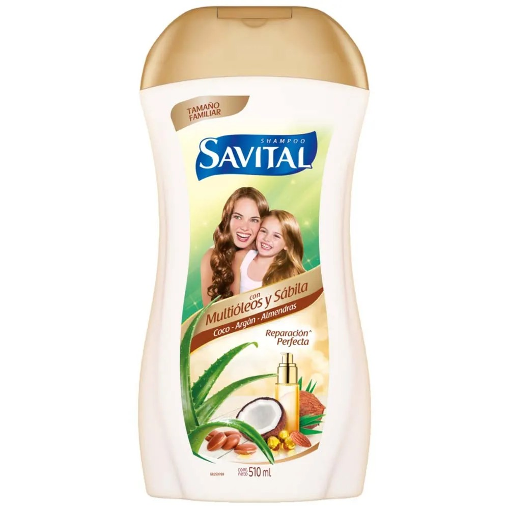 Savital Shampoo Multi&oacute;leos y S&aacute;bila - Frasco 510 ML, , large image number null