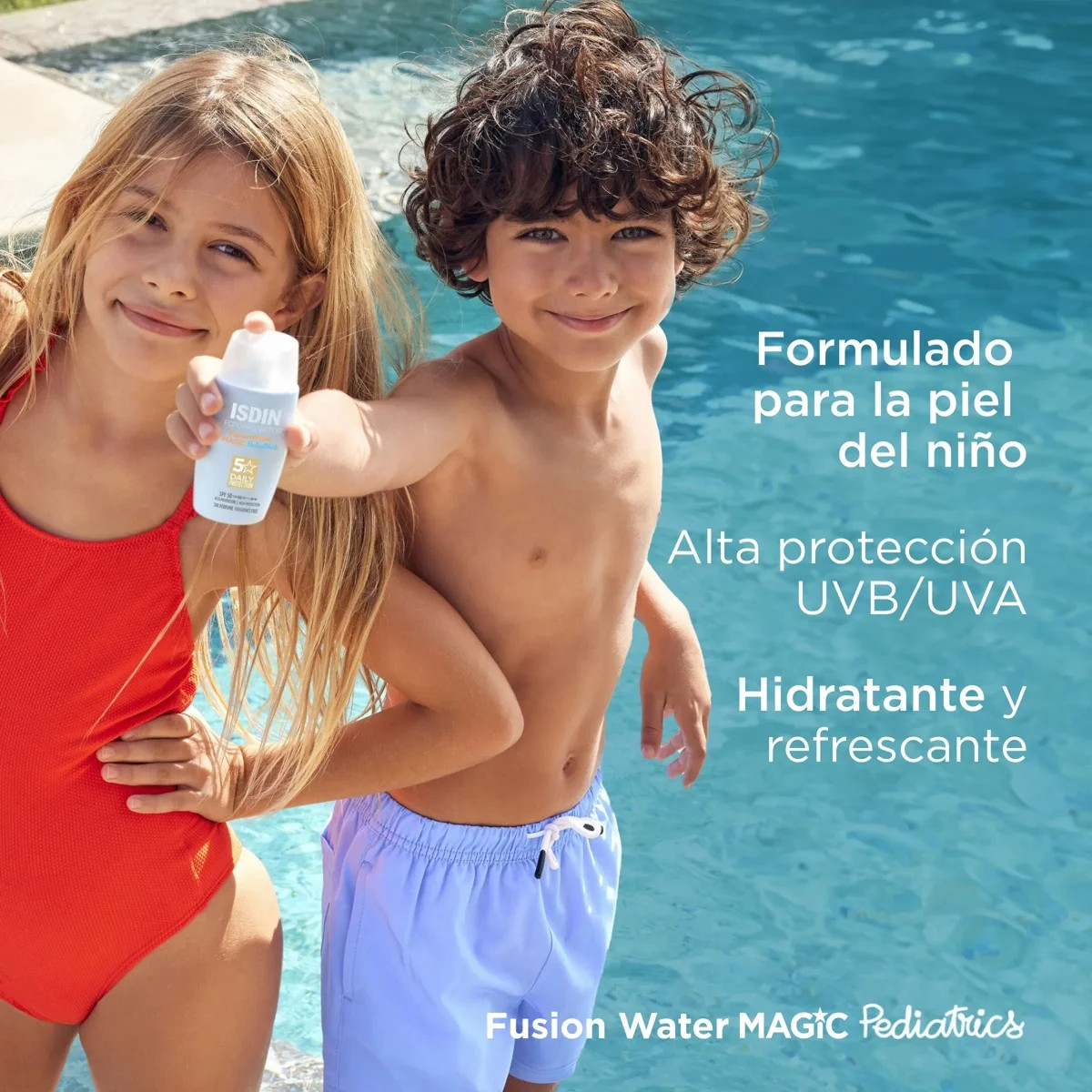 Isdin Fotoprotector Fusion Water Magic Pediatrics SPF 50 - Frasco 50 ML, , large image number null
