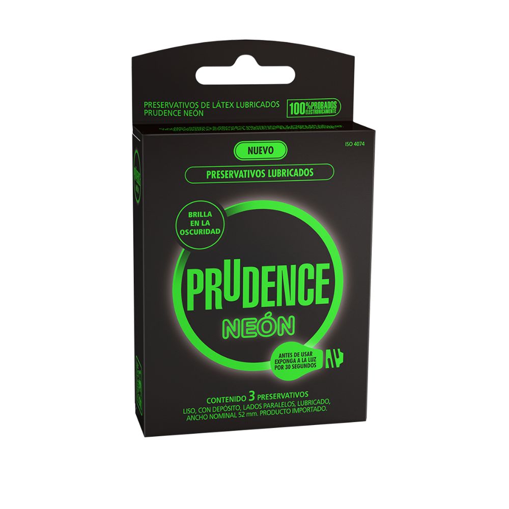 Preservativo Prudence Ne&oacute;n - Caja 3 UN, , large image number null