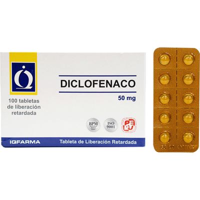 Diclofenaco 50Mg Tableta - Bl&iacute;ster 20 UN, , large image number null