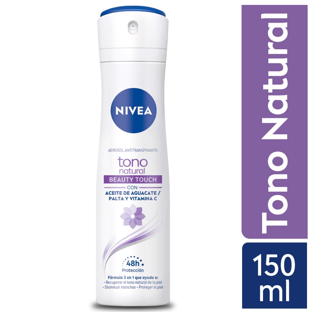 Nivea Deo Mujer Spray Tono Beauty Touch 48Hrs - Frasco 150ML, , large image number null