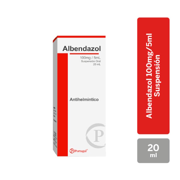 Albendazol 100Mg/5Ml Suspensi&oacute;n Oral - Frasco 20 ML, , large image number null
