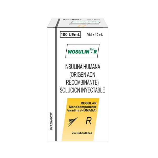 Wosulin-R 100 UI/ML - Caja 1 UN, , large image number null