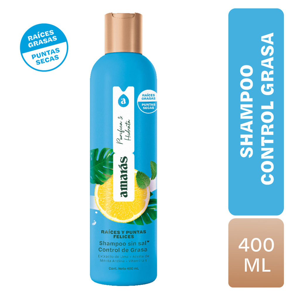 Amar&aacute;s Shampoo Control Grasa - Frasco 400 ML, , large image number null