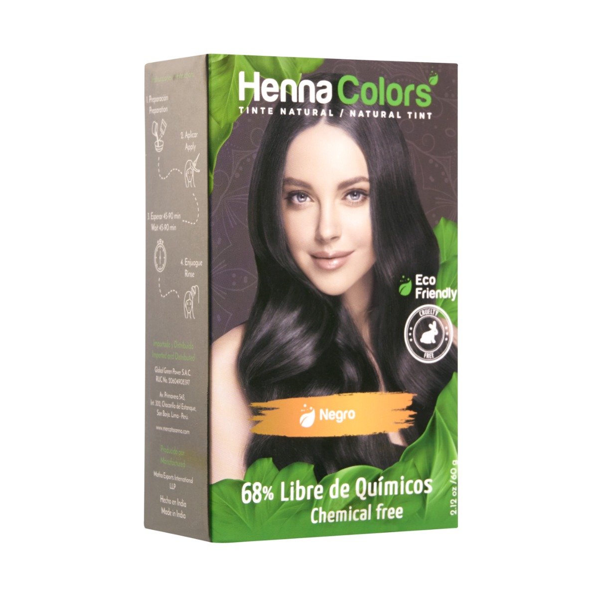 Tinte Negro 68% Natural - Caja 60 G, , large image number null