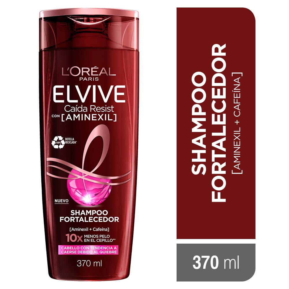Shampoo Fortalecedor Elvive Ca&iacute;da Resist -  Frasco 370Ml, , large image number null
