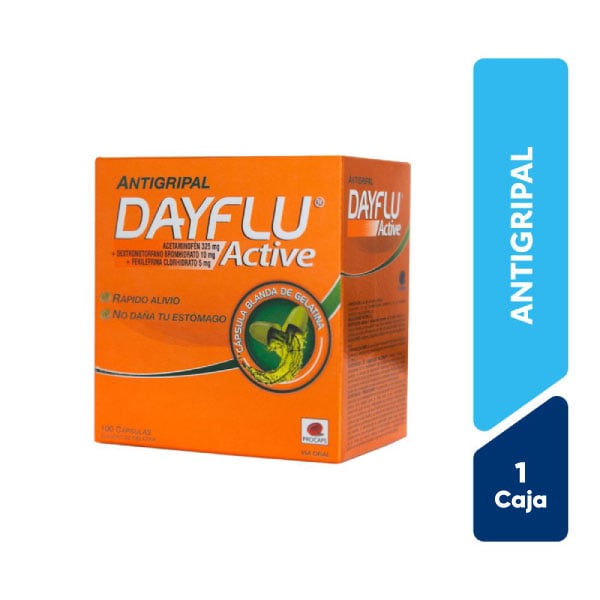 Dayflu Nf Capsula Blanda - Caja 100 UN, , large image number null