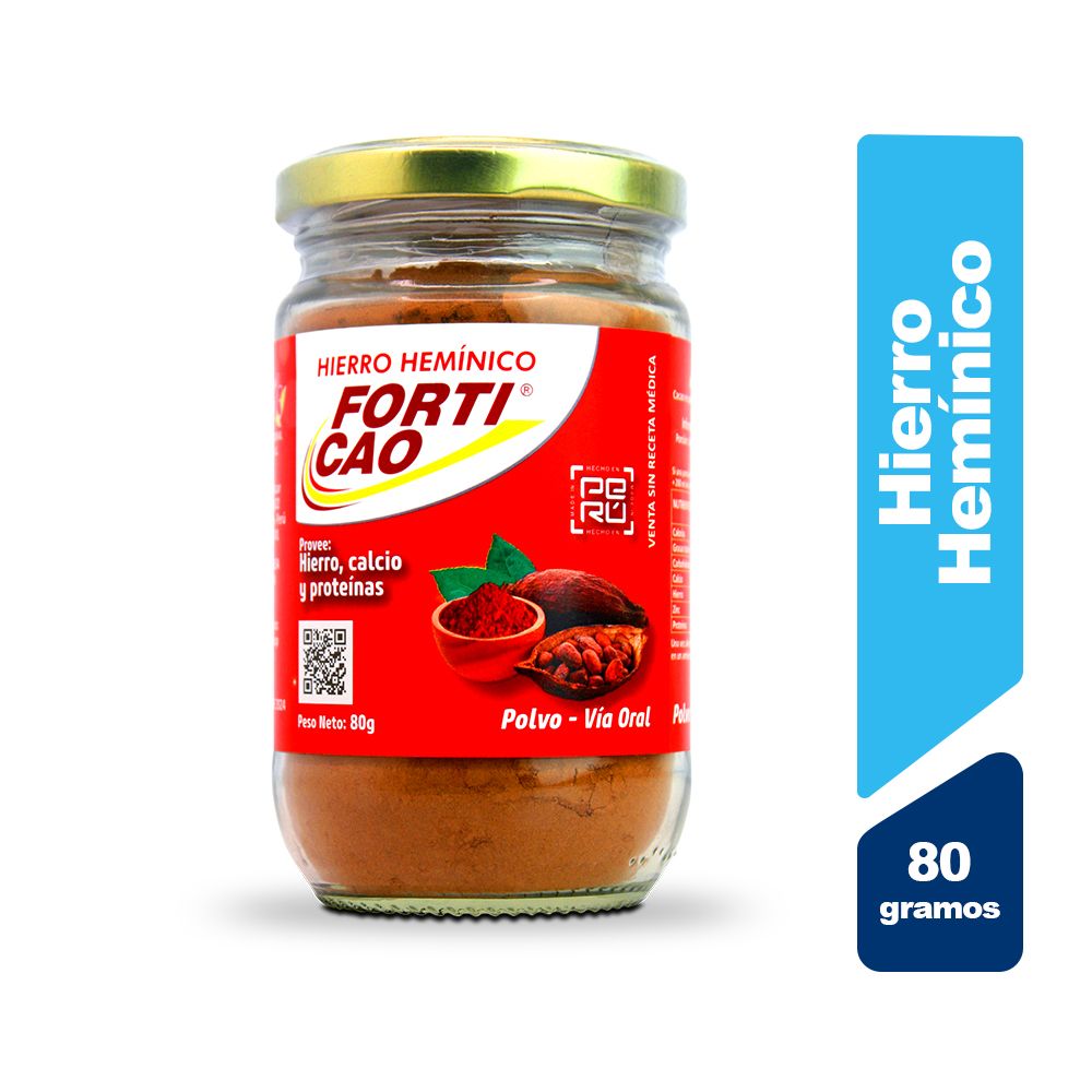 Forticao Polvo Hierro Hem&iacute;nico  - Frasco 80 G, , large image number null