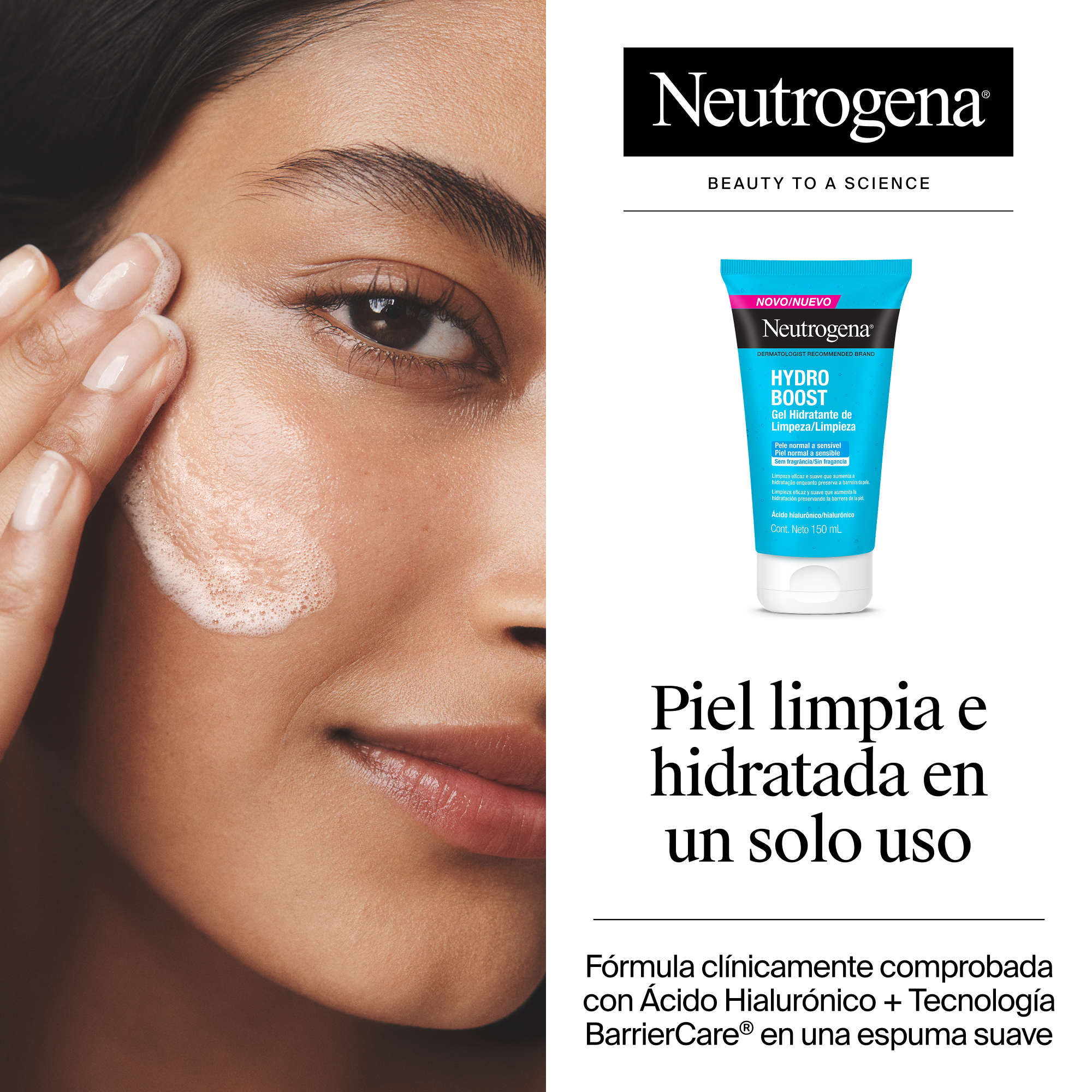Gel Hidratante Facial Neutrogena Hydro Boost - Tubo 150 ML, , large image number null