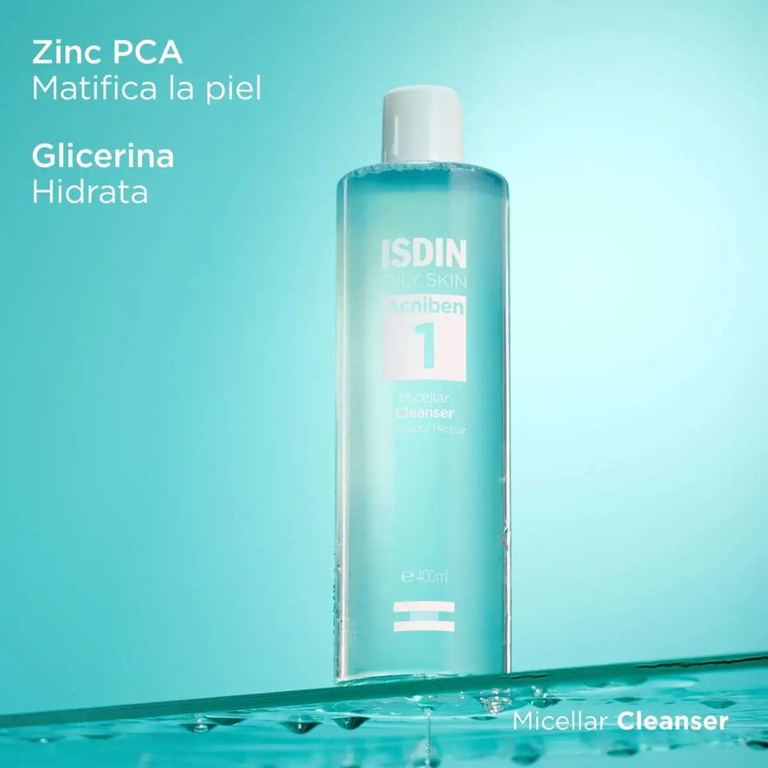 Isdin Acniben Micellar Cleanser - Frasco 400 ML, , large image number null