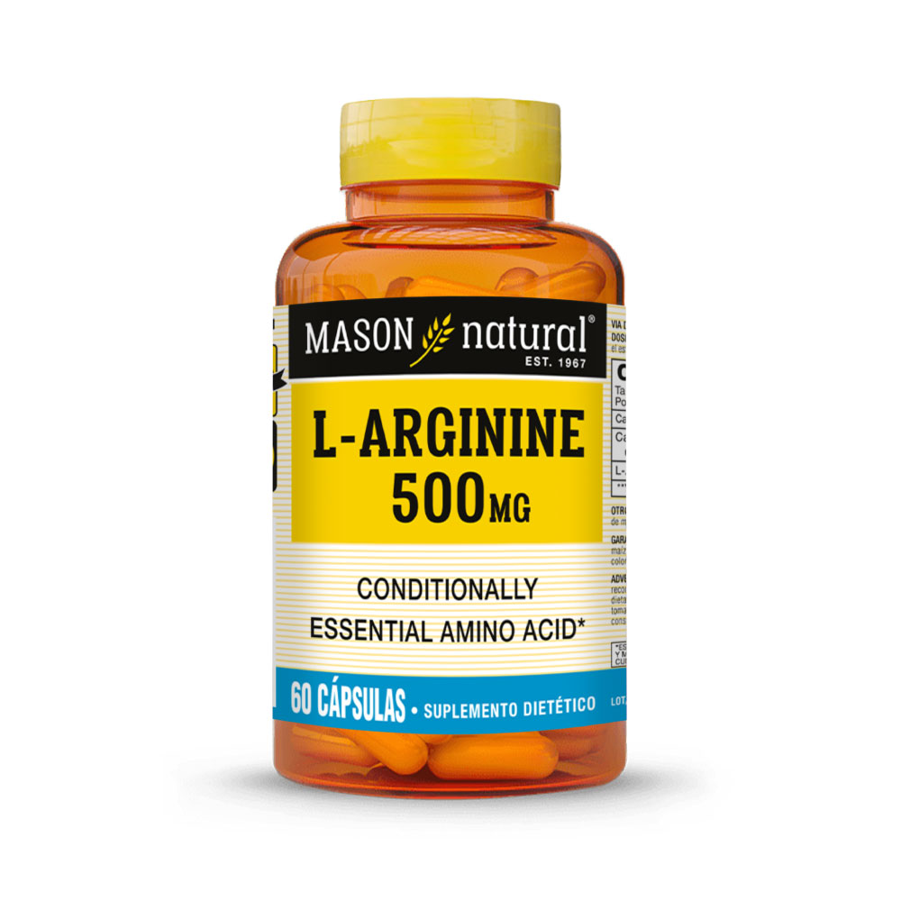 L-Arginina 500 mg - Frasco 60 UN, , large image number null