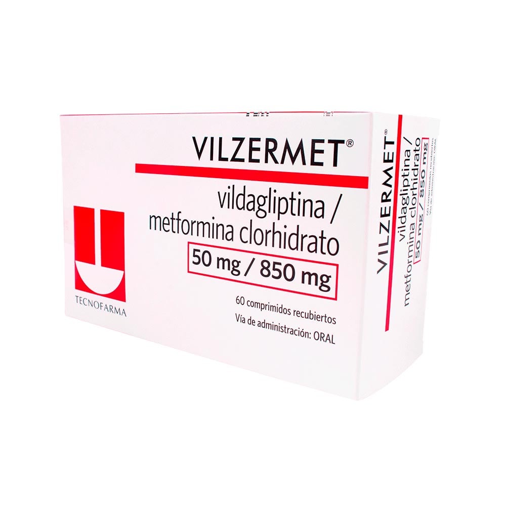 Vilzermet 50/850 Mg Comprimido - Caja 60 UN, , large image number null