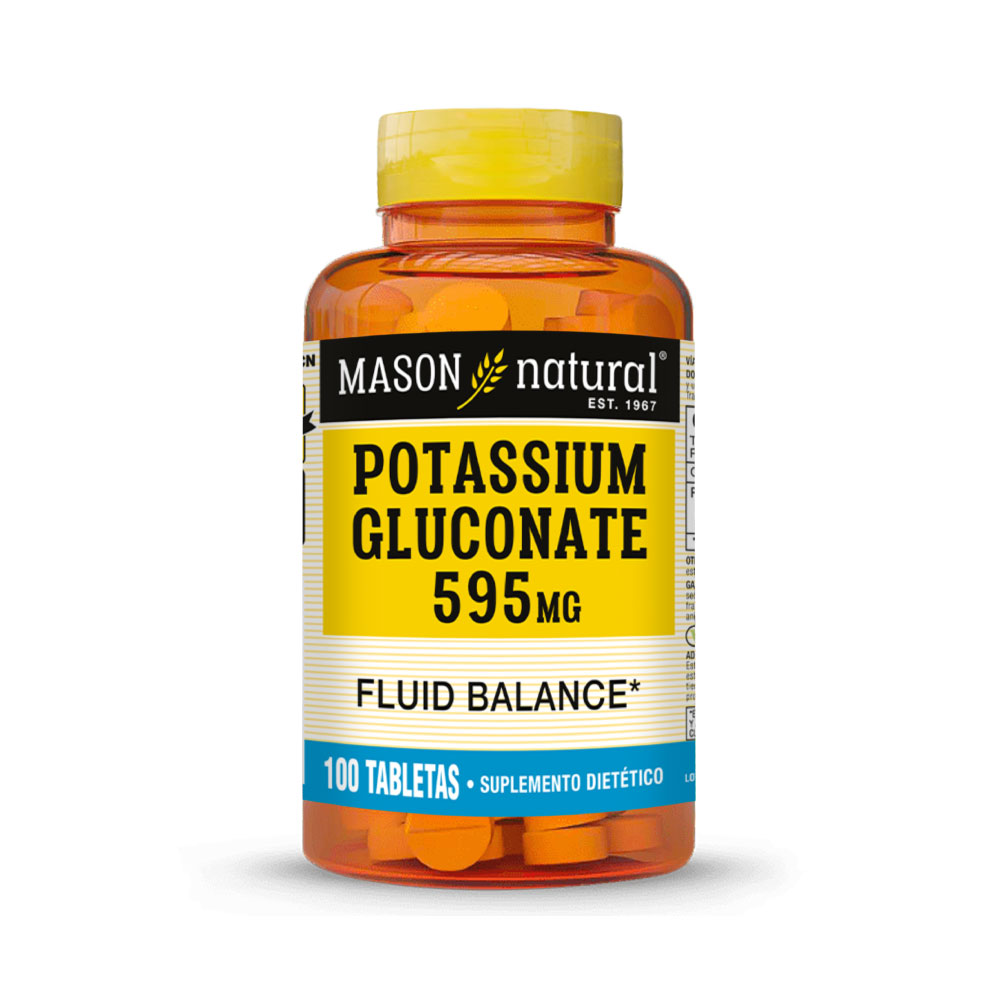 Potassium Gluconate 595 Mg Tabletas - Frasco 100 UN, , large image number null