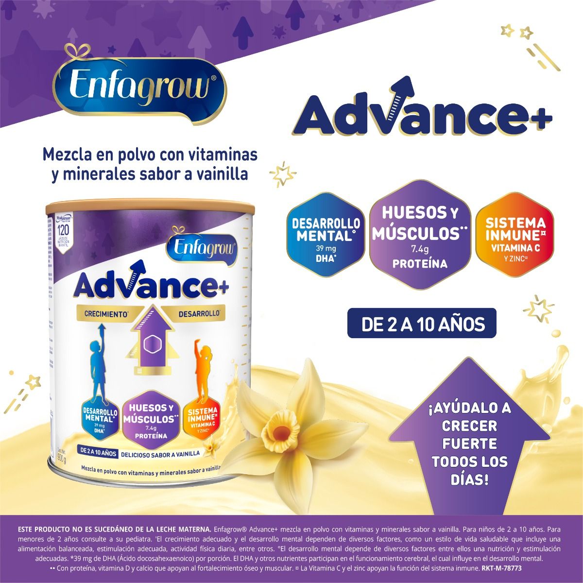 Enfagrow Advance+ Vainilla - Lata 900Gr, , large image number null
