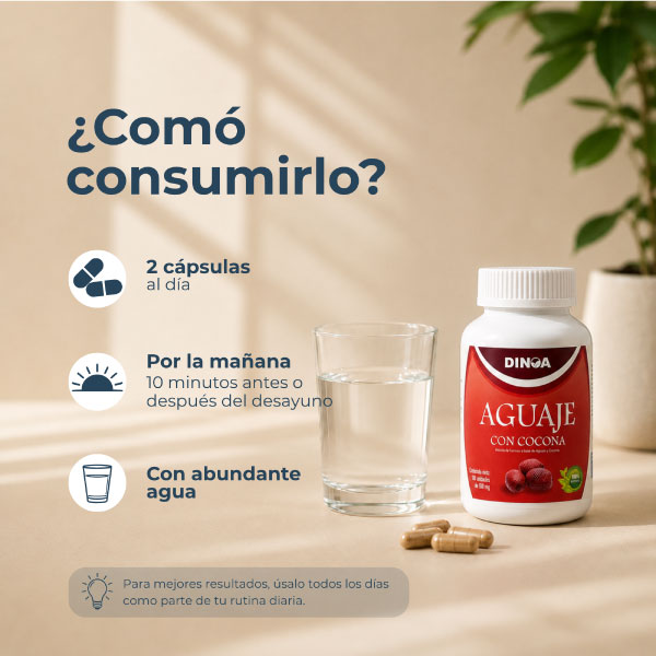 Aguaje con Cocona C&aacute;psulas - Frasco 100 UN, , large image number null