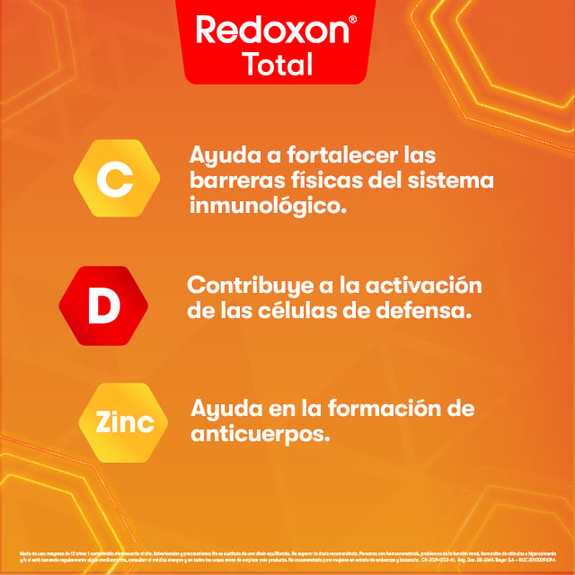 Redoxon Total Vitamina C, D y Zinc image number null