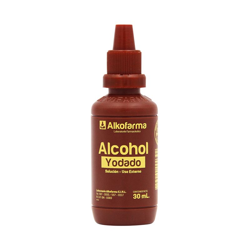 Alcohol Yodado Alkofarma - Frasco 30 ML, , large image number null