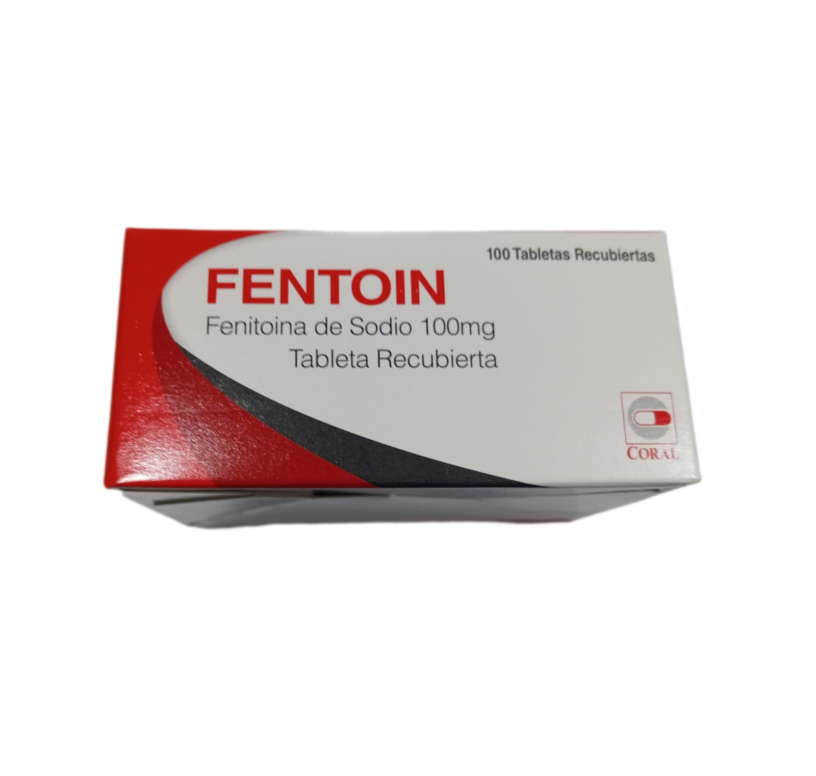 Fenitoina Sodica 100 MG Tableta Recubierta - Caja 100 UN, , large image number null