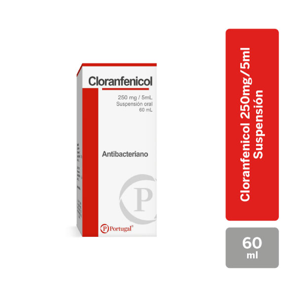 Cloranfenicol 250 Mg/5 Ml Suspensi&oacute;n - Frasco 60 ML, , large image number null