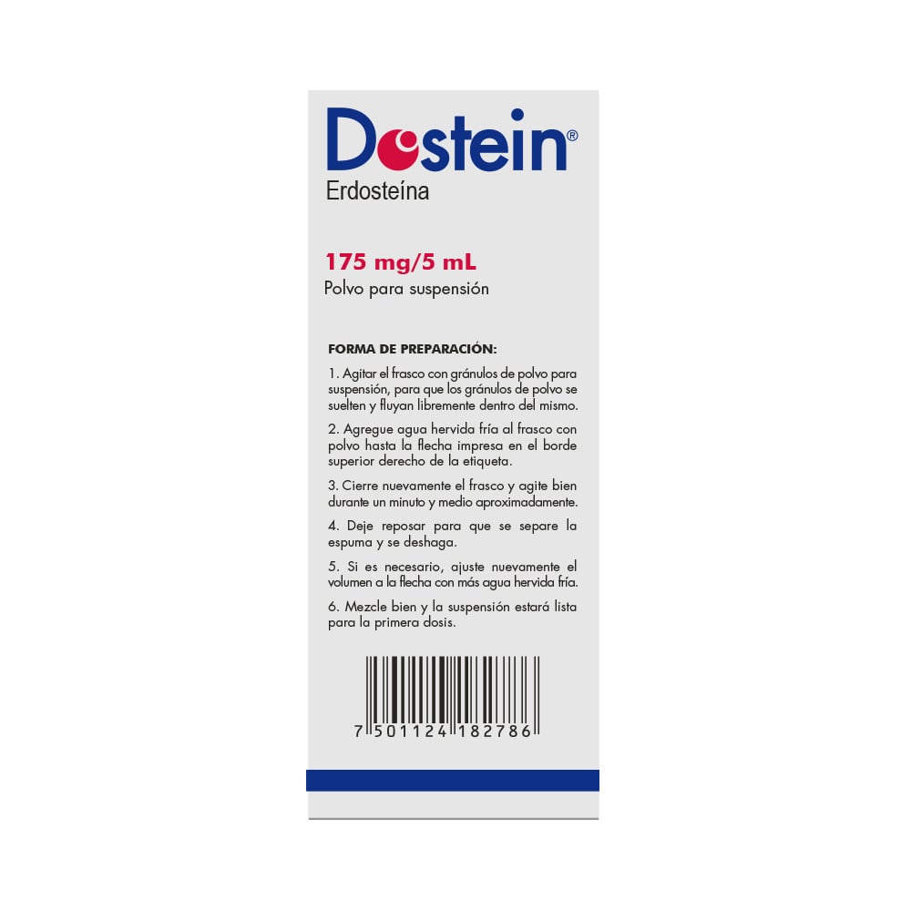 Dostein 175 Mg/5Ml Polvo Para Suspensi&oacute;n - Frasco 90 ML, , large image number null
