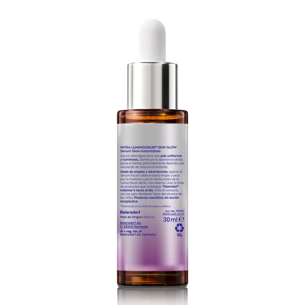Nivea Luminous 630 Skin Glow S&eacute;rum Glow Instant&aacute;neo - Frasco 30 ML, , large image number null