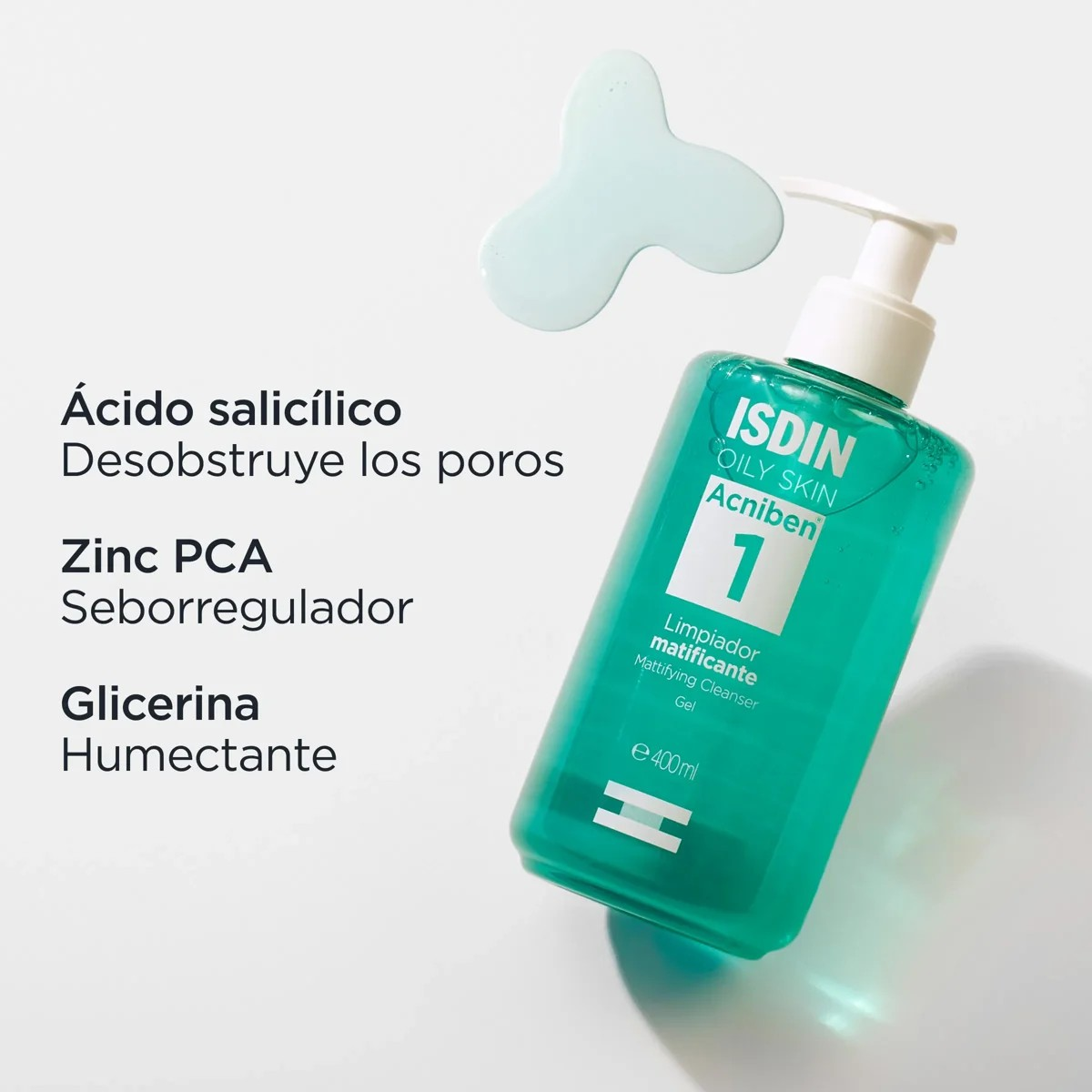 Isdin Acniben Limpiador Purificante- Frasco 400 ML, , large image number null