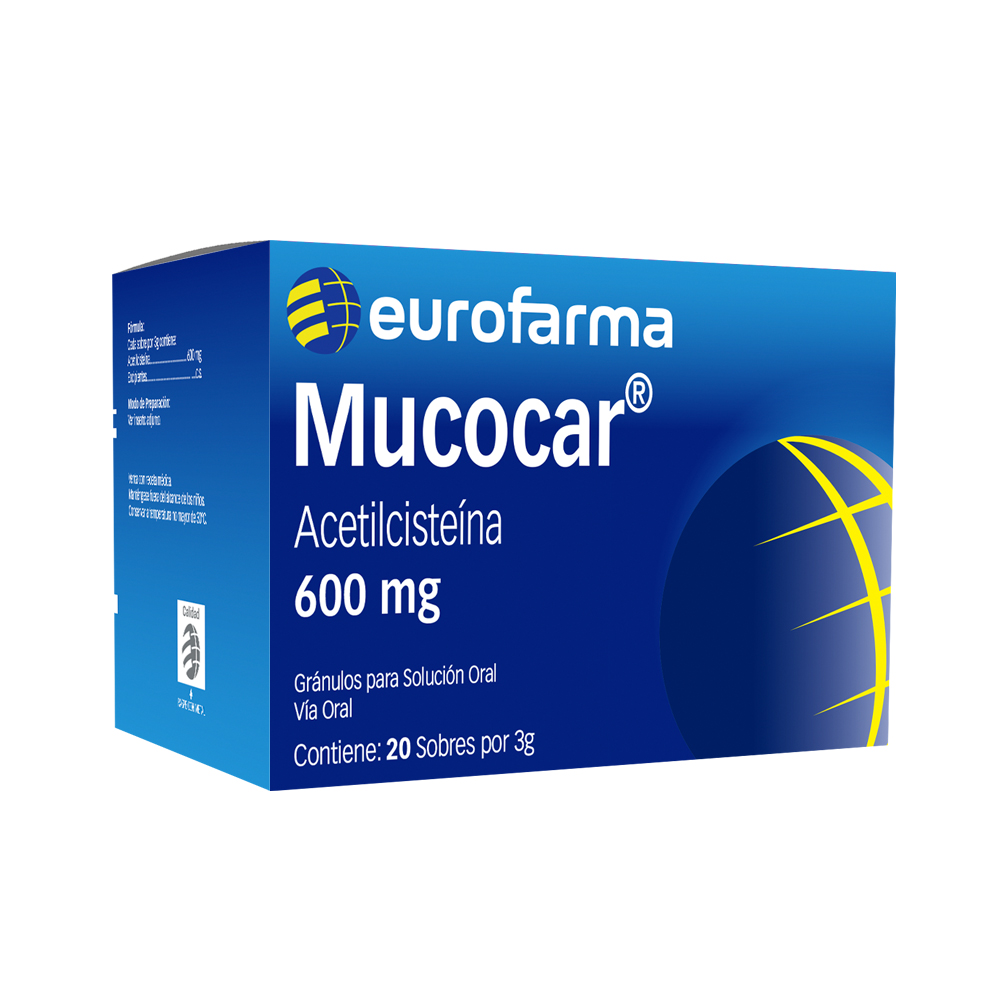 Mucocar 600Mg - Caja 20 Sobres, , large image number null