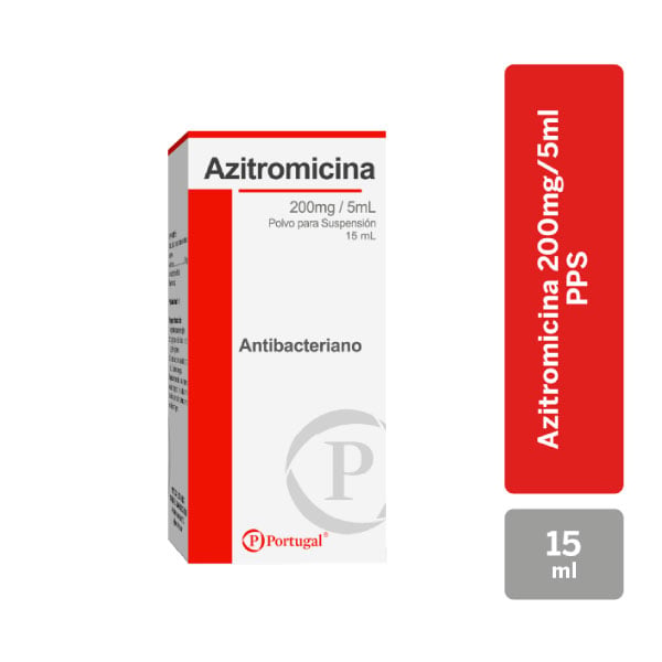 Azitromicina 200mg/5ml Polvo para Suspensi&oacute;n Oral - Frasco 15 ML, , large image number null