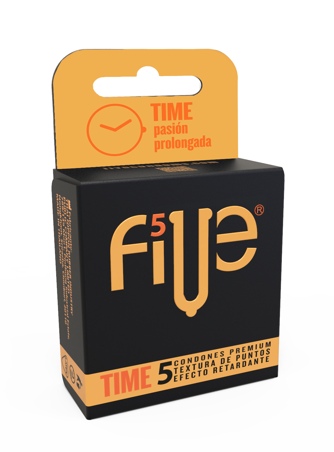 Preservativo Five Premium Retardante Puntos - Caja 5 UN, , large image number null