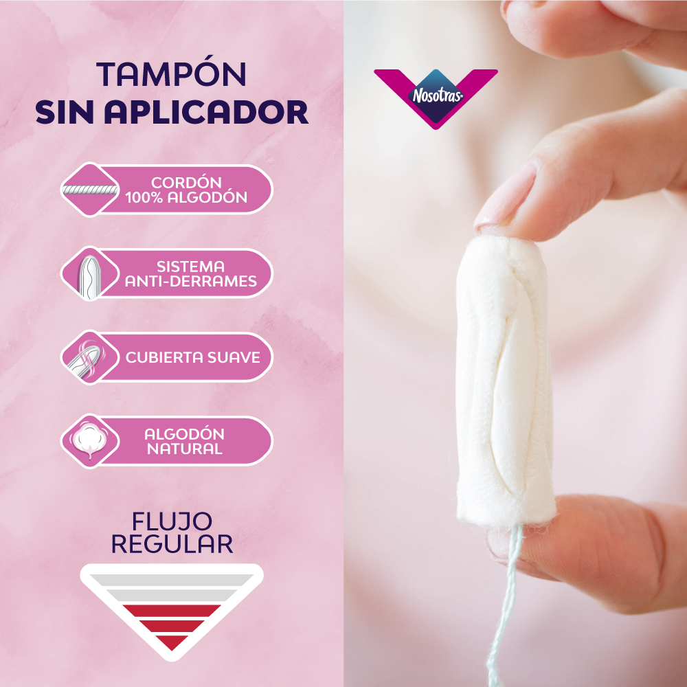 Nosotras Tamp&oacute;n con Aplicador Regular - Caja 8 UN, , large image number null