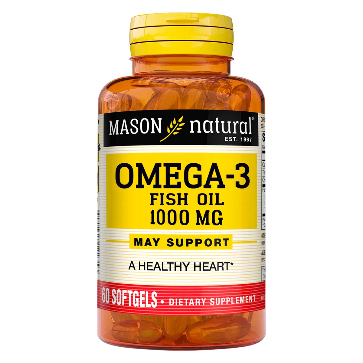 Omega 3 Aceite de Pescado 1000 mg - Frasco 60 UN, , large image number null