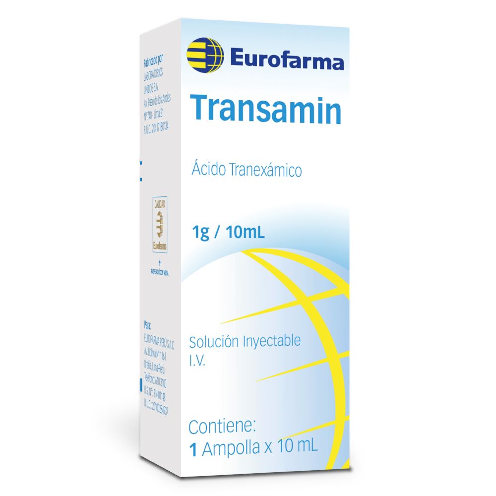 Transamin 10% Soluci&oacute;n Inyectable - Caja 1 UN, , large image number null