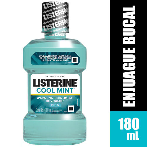 Enjuague Bucal Listerine Cool Mint - Frasco 180 ML, , large image number null