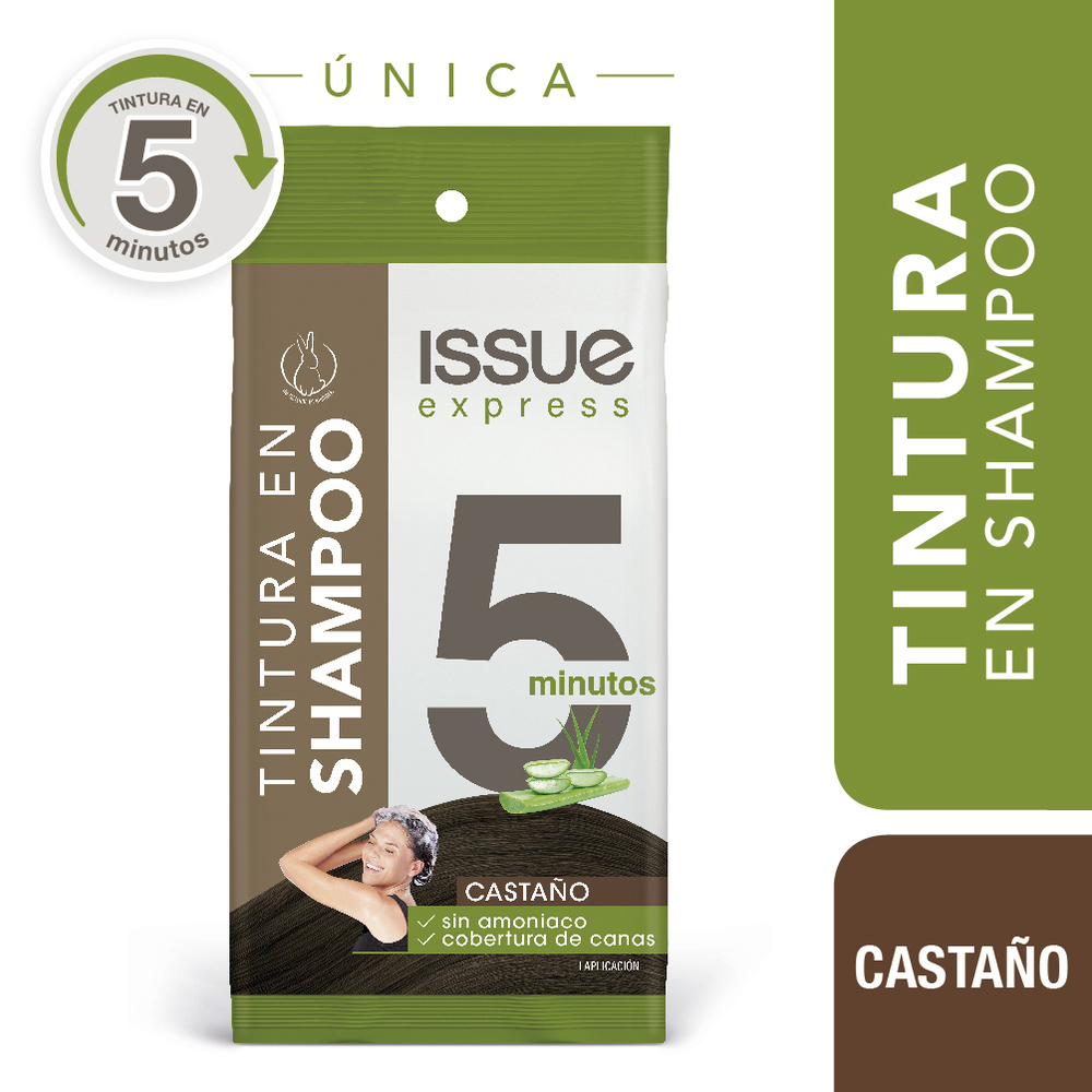 Tintura Permanente Shampoo Color Casta&ntilde;o Issue Express 5 Min - Sarchet 25 ML, , large image number null