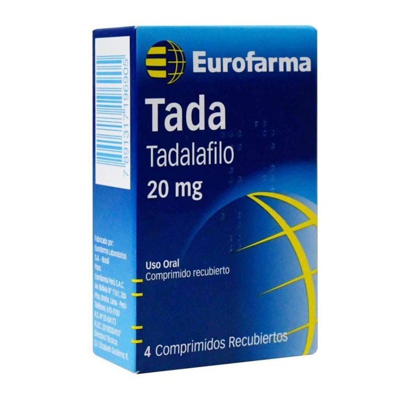 Tada 20 Mg - Caja 4 UN, , large image number null