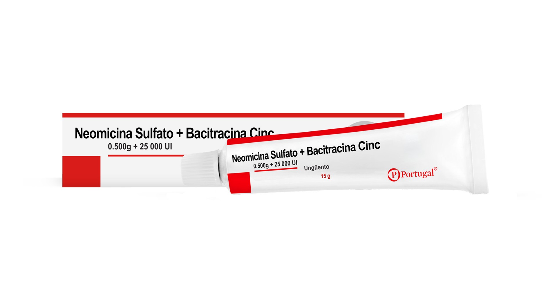 Neomicina + Bacitracina 0.500g-25 000 UI Ung&uuml;ento - Tubo 15 G, , large image number null