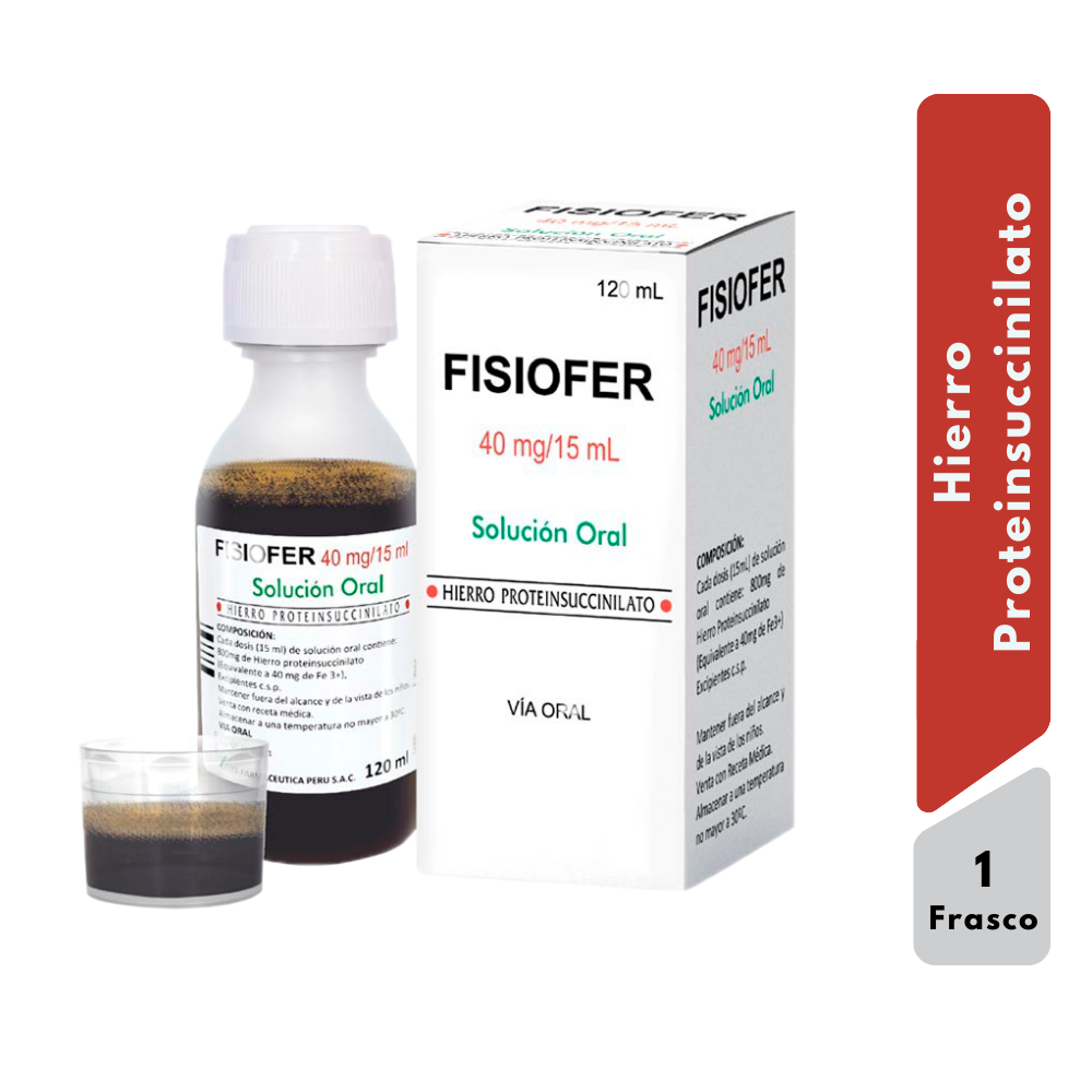 Fisiofer Jarabe - Frasco 120 ML, , large image number null