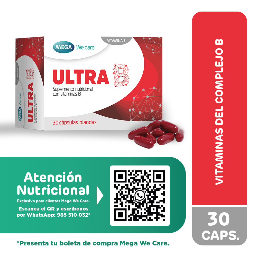 Ultra B C&aacute;psulas Blanda - Caja 30 UN, , large image number null