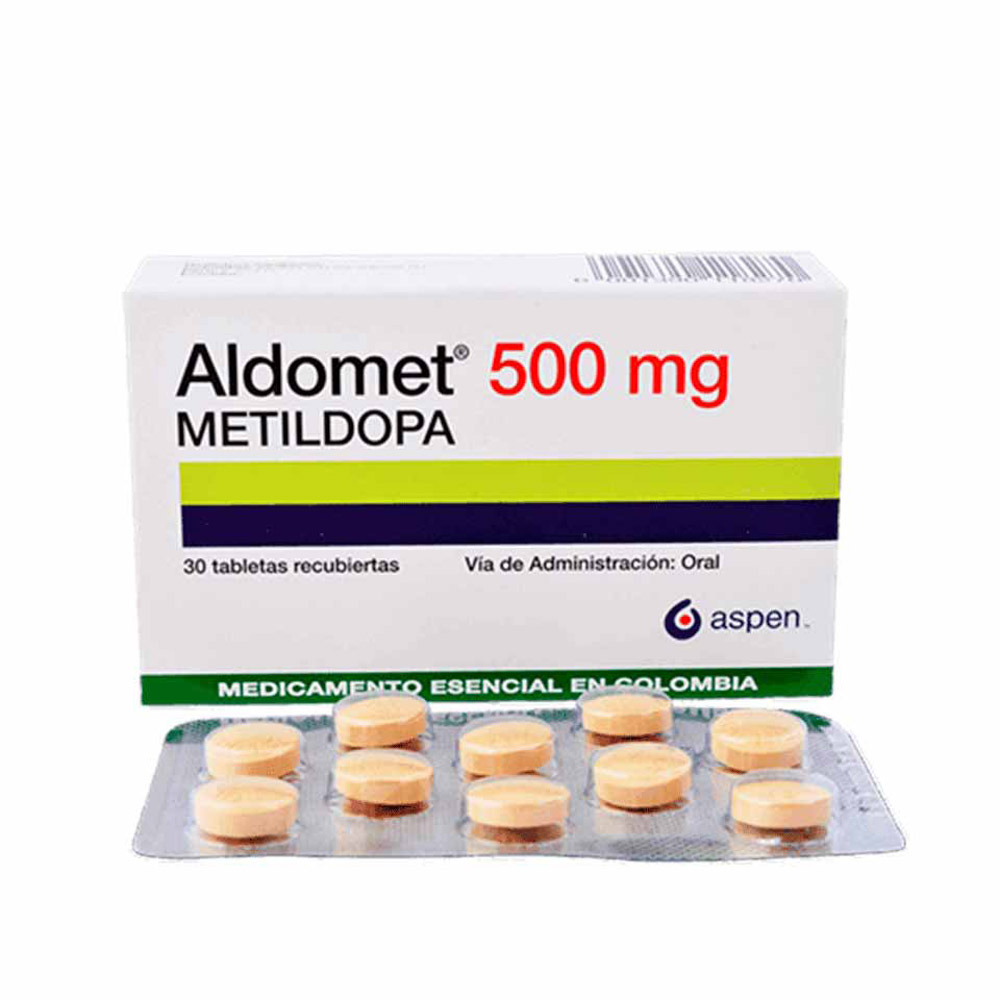 Aldomet 500 Mg Tableta Recubierta - Blister 10 UN, , large image number null
