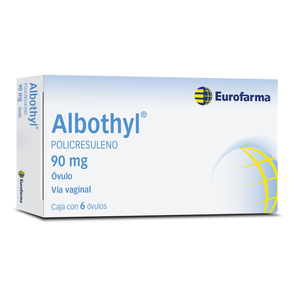 Albothyl 90 Mg &Oacute;vulos Vaginal - Caja 6 UN, , large image number null