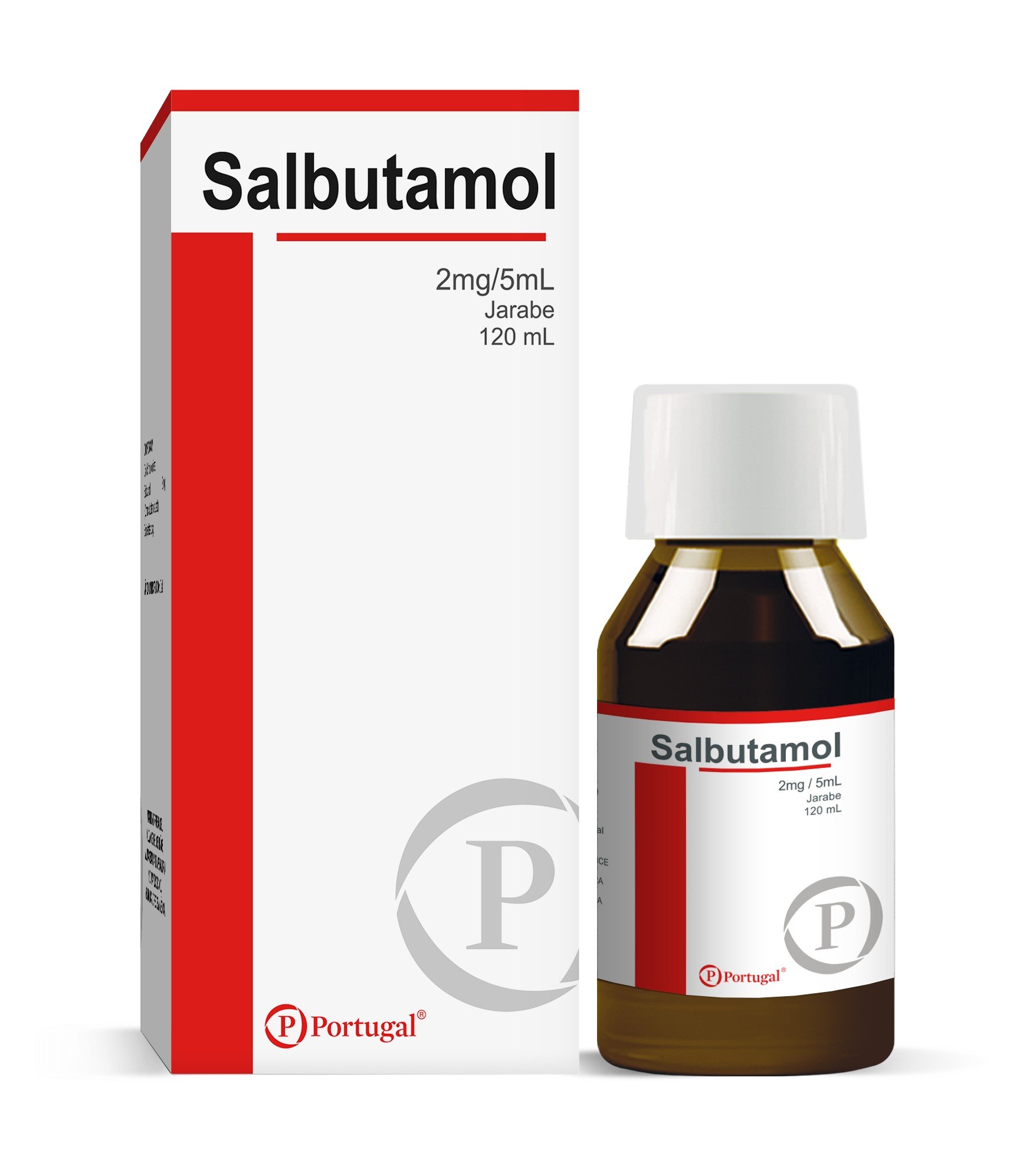 Salbutamol 2 Mg/5 Ml Jarabe - Frasco 120 UN, , large image number null