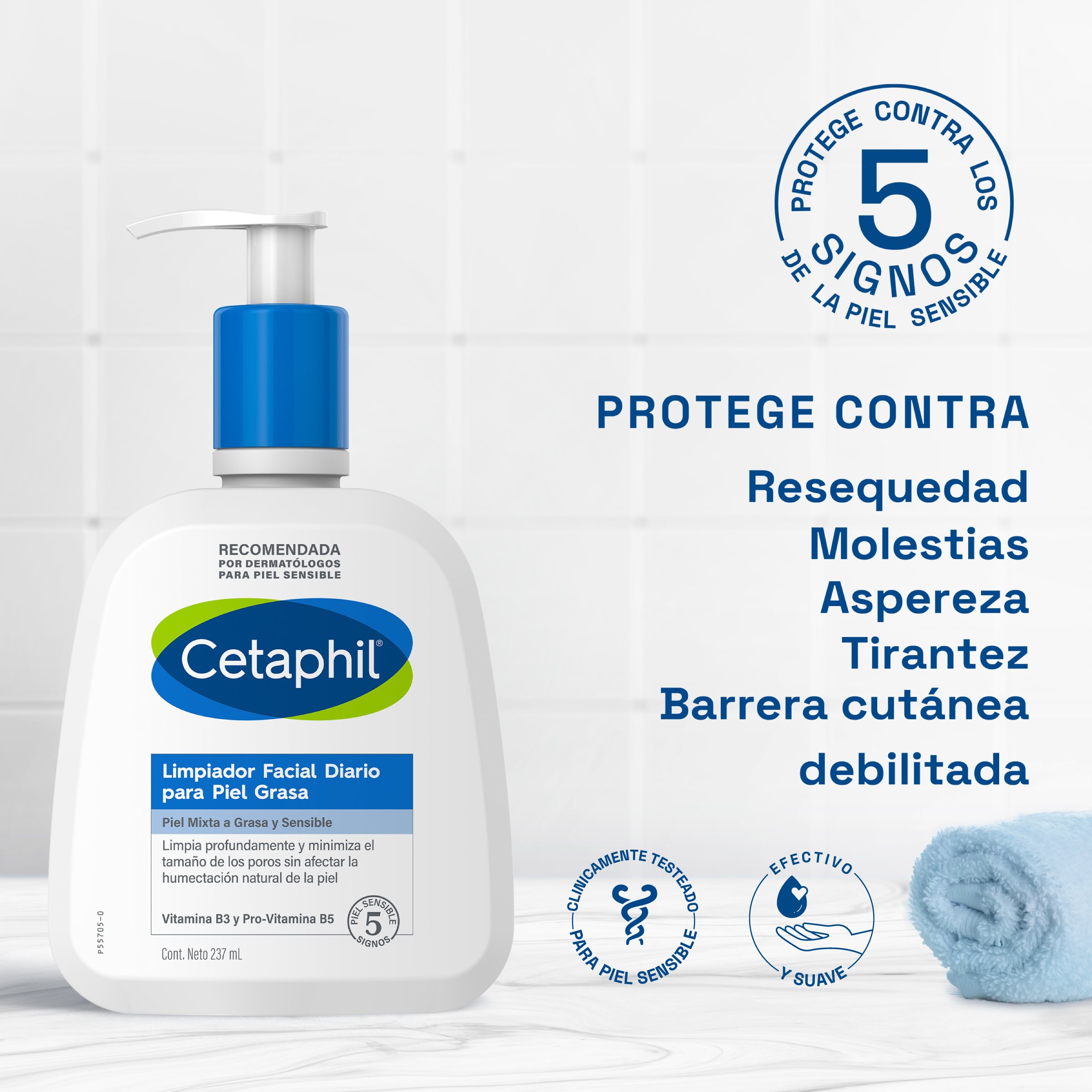 Cetaphil Limpiador Piel Graso - Frasco 237 ML, , large image number null