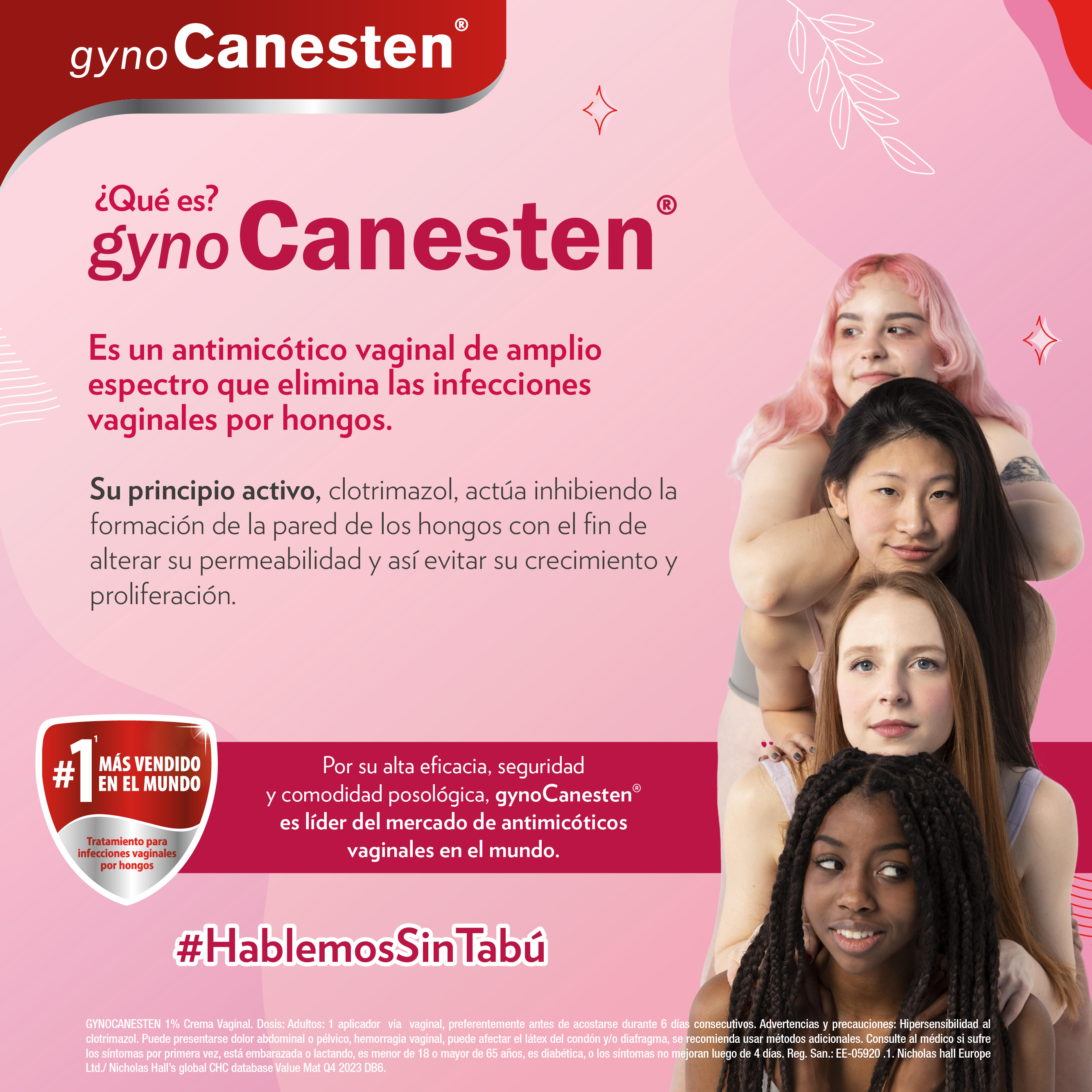 Gynocanesten 1% Crema Antimic&oacute;tica Vaginal - Tubo 50 G, , large image number null